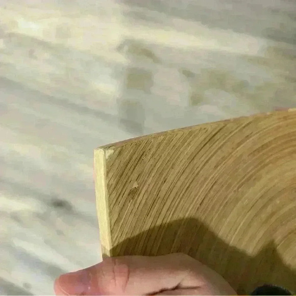 Bamboo Swirl Sushi Plate 12” Square Thailand Concave Sashimi Serving Platter - Picture 9 of 10